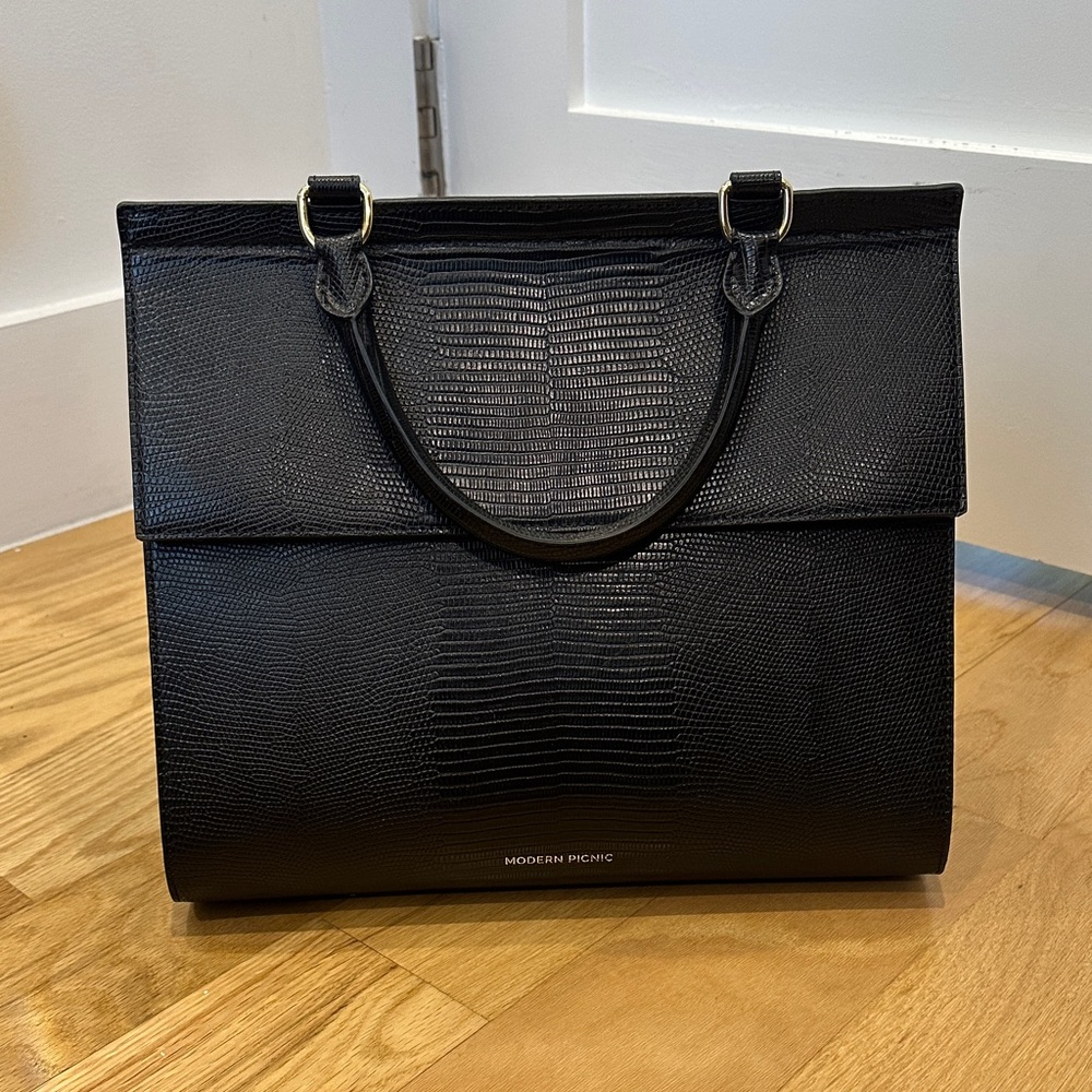 Elegant Black Satchel by Modern Picnic